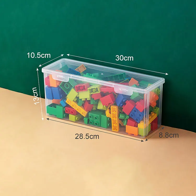 Plastic Rectangular Transparency Kids Stackable Organizer Toy Lego