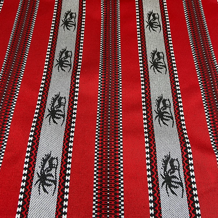 Free Sample 100% Polyester Turkey Seccade Arabic Upholstery Chair Sofa Sadu Fabric Yarn Dyed Fabric for Home Textile