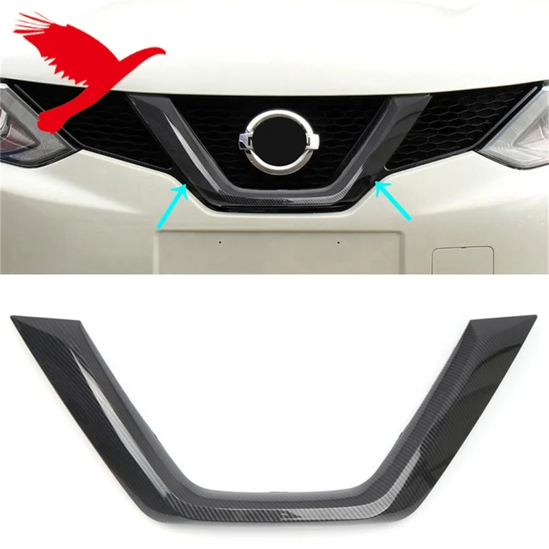 Source Car Front Center Grille Molding Strip Replacement ABS 1PC For Nissan Qashqai 2014-2016 on m.alibaba.com
