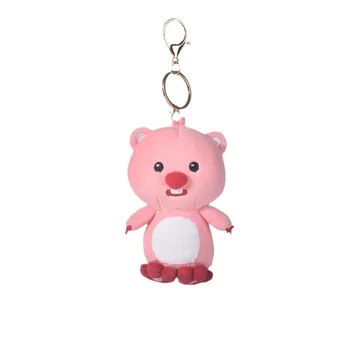 10cm Kawaii Korean Cartoon Pororo Series Plush Keychain Beaver Loopy ...