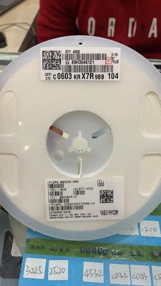 MLCC Capacitance CC0805 GRM MLCC 1206  0805 0603 0402  XXUF XXV