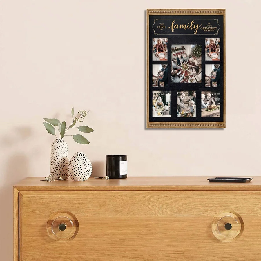 The Love of A Family is Life's Greatest Blessing Personalized Picture Frame  for A 4x6 Photo 