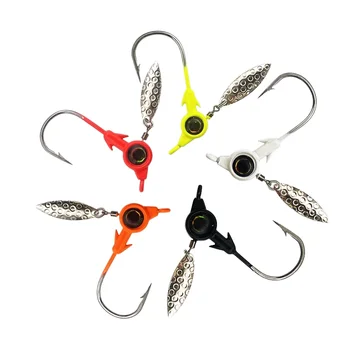 CHEERY New Arrival Colorful Big Eye Jig Head with Spinning Blade, 3.5g 5g 7g 10g Fishing Jig Hooks Wholesale – Metal Jig – view 2