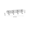 Argent transparent avec 4 crochets