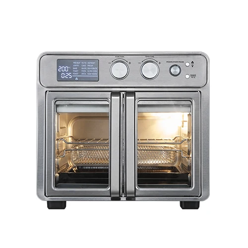 24L Large Capacity Electric Oven Multi Function Double French Door Air Fryer  Oven