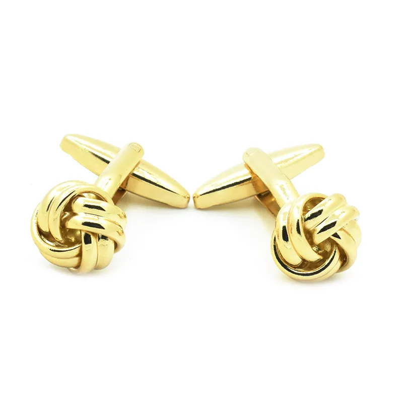Wholesale Elegant Love Knot Cufflinks Studs Custom Mens Suit Shirt Fashion Accessory Trendy Wedding Tuxedo Jewelry Tie Clip Gift