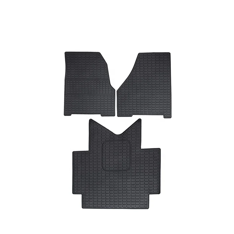 thumbnail image 2 of Heavy Duty Rubber Floor Mats For Freightliner Cascadia 2018-2023 - 3pc Black Set 2 of 6