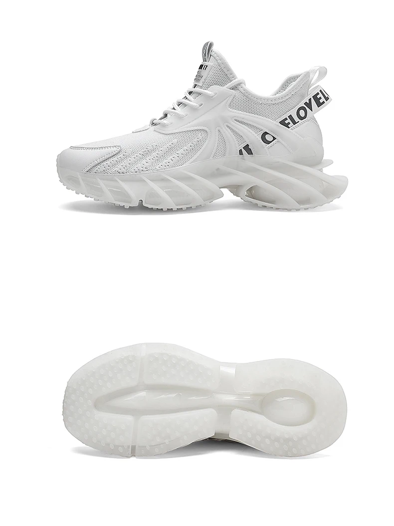 2021夏季透气刀片鞋男士加大减震气垫运动跑鞋