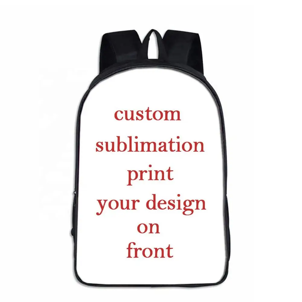Custom Sublimation Full Color Print Anime Backpack Cute School Bags for Girls Boys