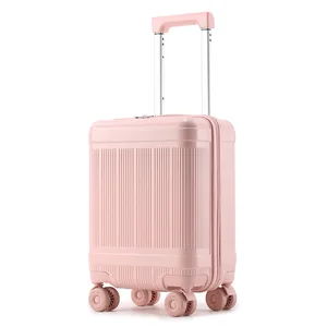 custom logo 16-inch Suitcase with Wheels for Girls Detachable Carry-on Suitcase Password Box