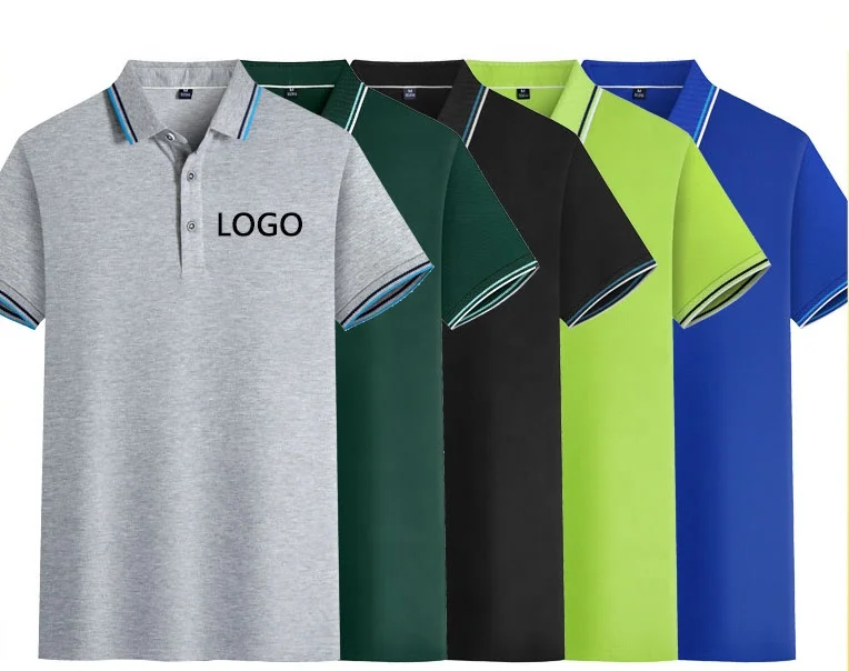 JL0914A Factory Personalized OEM High Quality Men’s Polo T-Shirts Wholesale Short Sleeve Golf Cotton T Shirt Men