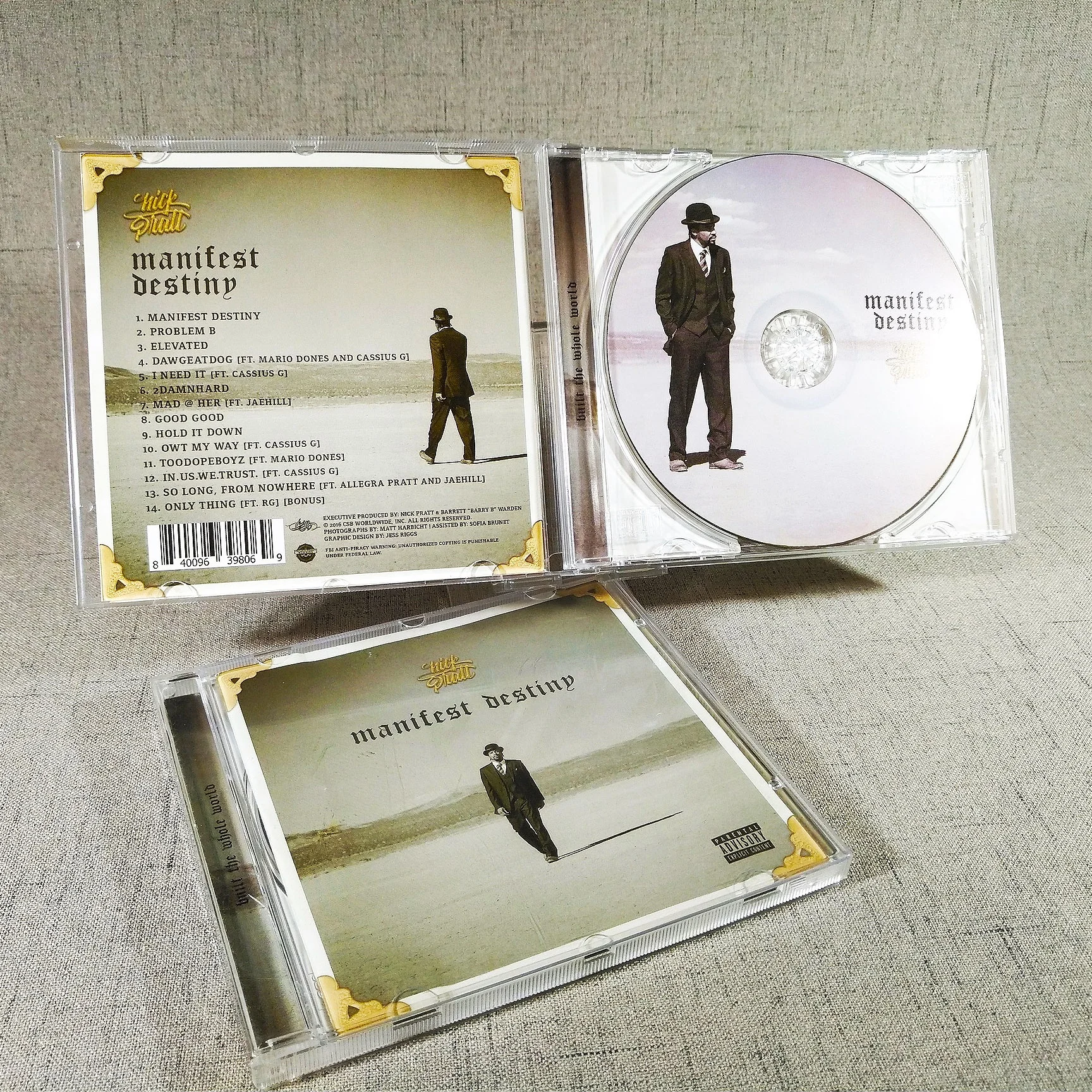 Replicated CD Pressing in Jewel Case with 12 Page Booklet