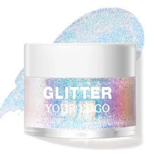 Ready to Ship Glitter Gel Eye Shadow Non Toxic Glitter Hair and Body Gel Free Samples Custom Color, Custom Packaging Wet 28g