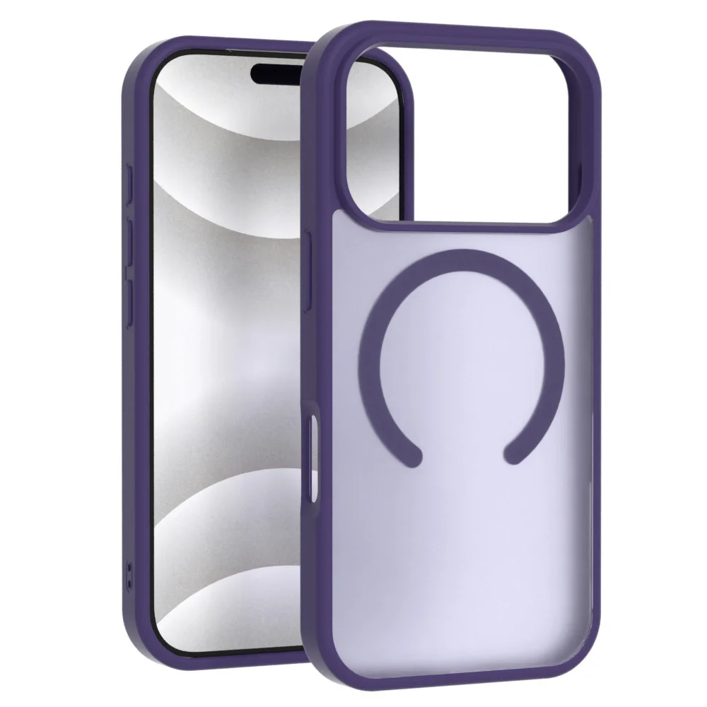 product laudtec frosted clear mobile phone cases for iphone 17 air 16 pro max magnetic charging slim lightweight customized logo sjk1063-9