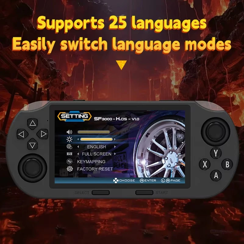 SF3000 ゲームプレーヤー 4.5インチ IPS SF3000 4.5 Inch IPS Portable Handheld Game Console for Kids