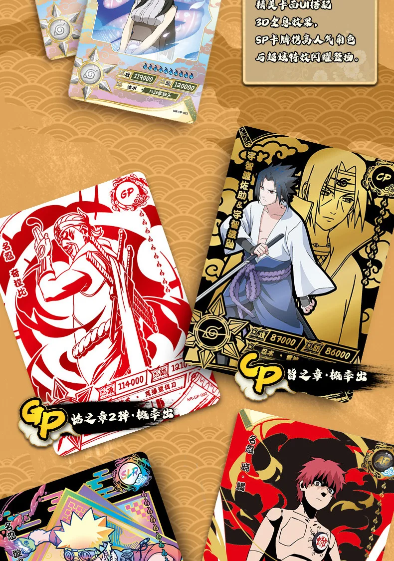 Anime Wholesale Box Tcg Collection Cards Kakashi Hokage Game Cards