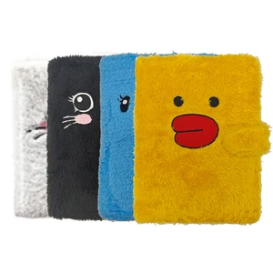 Winter Warm A5 Cartoon Animal Notebook Plush Covered Notebook Hardcover Journal  Planner with Fluff
