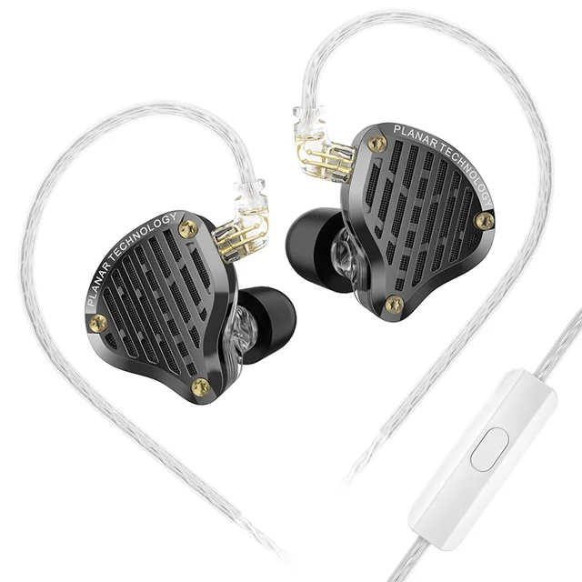 KZ PR3 NEW In Ear Earphones 13.2MM Planar Driver Wired HiFi Bass Monitor Earbuds Wired Headset PR2 PR1