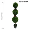 Albero Artificiale Verde Triplo di Eucalipto Topiary (130 cm/4,26 ft)
