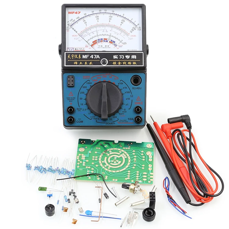 MF-47 Analog Multi Meters Volt Meter Ammeter Ohm Meter Battery