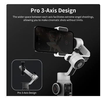 ZHIYUN Smooth 5S Combo Phone Handheld Gimbal Stabilizer 3 - Axis Phone Gimbal ZHIYUN Smooth 5S for iPhone Samsung Huawei Xiaomi detail image