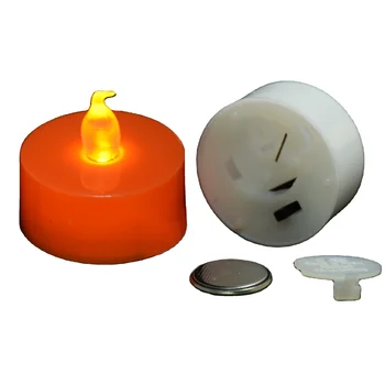Led Flameless Electric Velas Battery Operated Electronic Kaars Flickering Plastic Rechargeable Mum Tea Light Tealight Candles