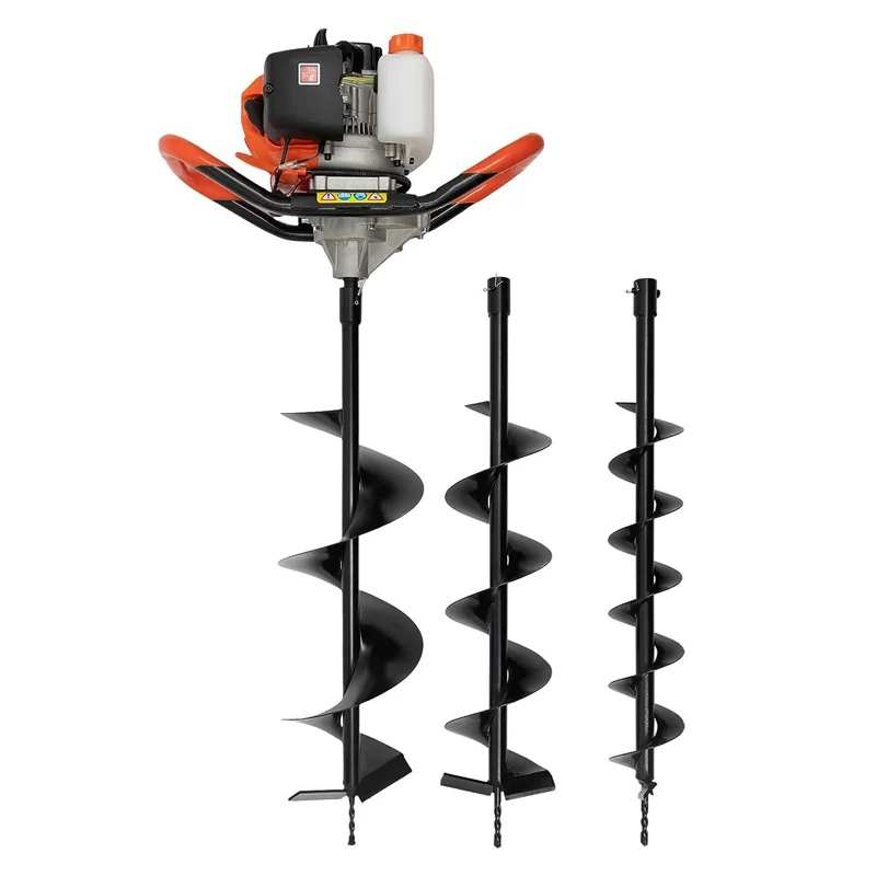 Agricultural Garden Fence Deep Tree Planting Digging Drill Machine Gas Powered Post Hole Digger Auger