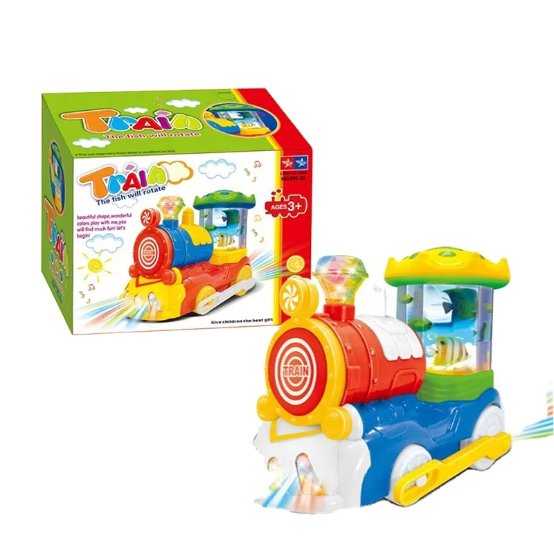 Electric Plastic Toy Train with Music and Light