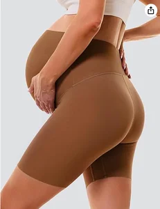 Pregnant Woman's High-waist Safety Pants, Sharkskin Pants, Anti-bareback Pants.