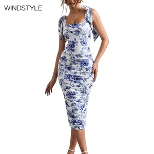Vintage Fashion Swing Dress High Breathable Casual Solid Knee-Length for Summer Day Clubbing Offering Both OEM ODM Services