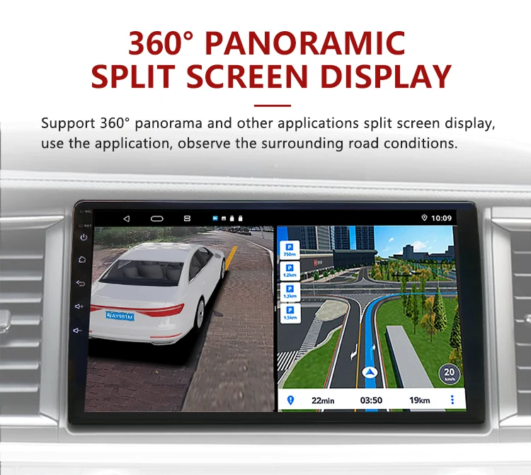 Wemaer 360 Degree Car Camera 9 10 Inch Universal Car Android Touch Screen Multimedia Player Navigation Bird View AVM System