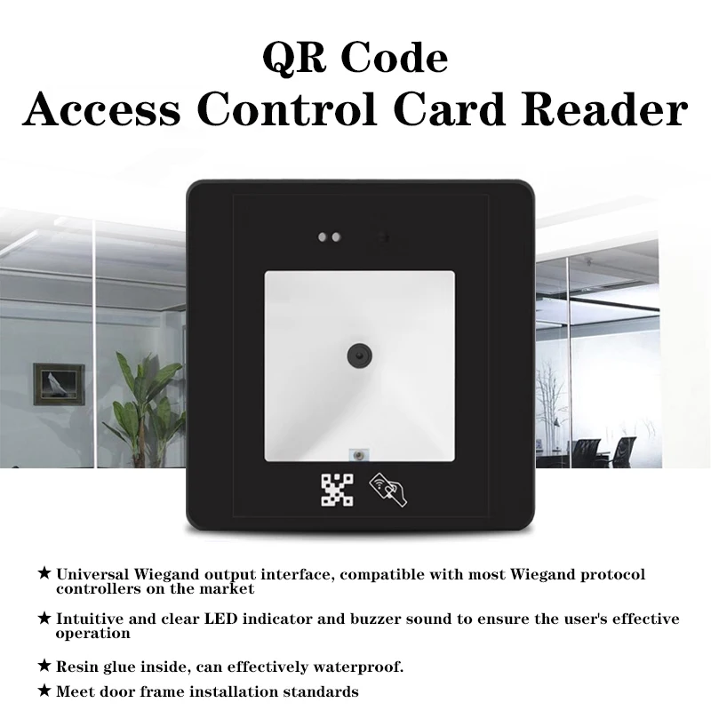 Mini USB 1D 2D QR Code Bar Code Reader RS232 Embedded Door Lock Barcode Scanner