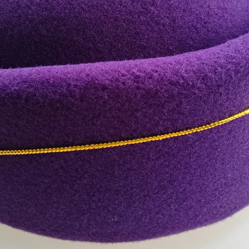 Горячая Распродажа стюардесса шапки головные уборы фетровая шляпка шерстяная форма пилота бортпроводница фуражка