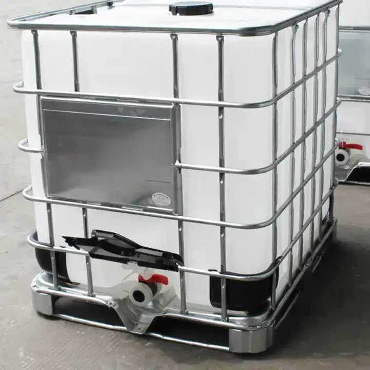 Used Ibc Containers,Hdpe,And Metal Cages,Metal Palate,With A Capacity ...