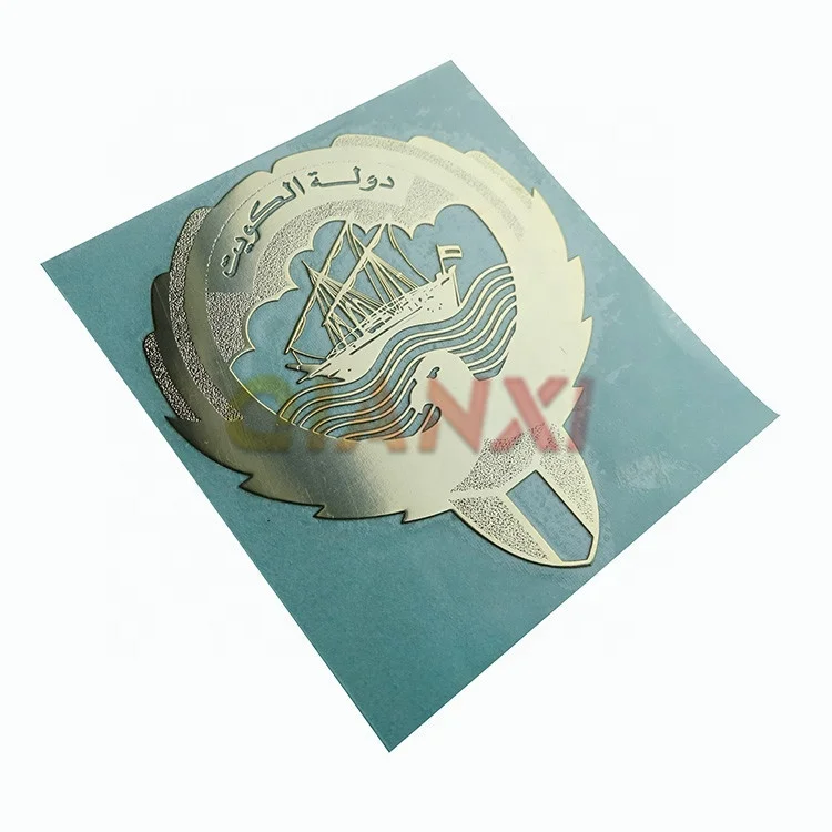High Performance Customized Bike Stickers Thin Nickel Logos Sheet Adhesive Electroform 3d Metal Sticker