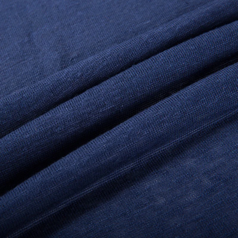 Экологичная 100% натуральная конопляная ткань Органическая ребристая из Джерси для пеньковой