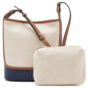 New fashion spliced colored women's handbag big ladies shoulder bag commuting retro style suspender sling crossbody bag