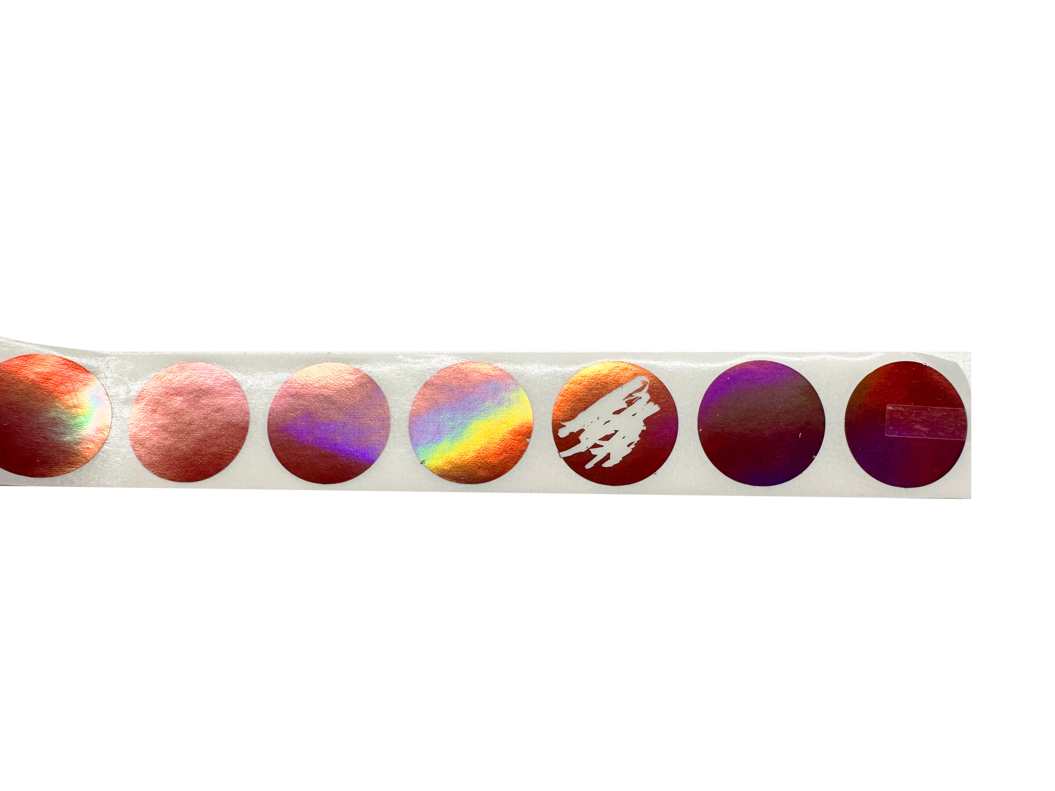 Custom Scratch Off Sticker Roll Round Holographic Scratch off Stickers Silver Hologram Labels for Making Surprise Reward Cards