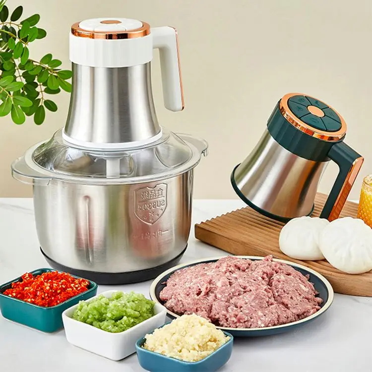 Meat Grinders,Electric Hold Stuffing Steel Mincer Stainless House