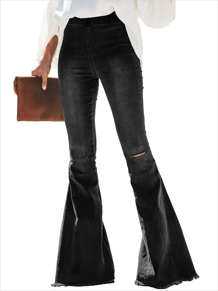 Shop Women's Bootcut Wide Flared Jeans Slim Fit Denim
