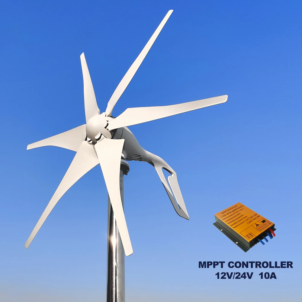 1000w 12v 24v Horizontal Wind Turbine Small Size Home Wind Generators ...