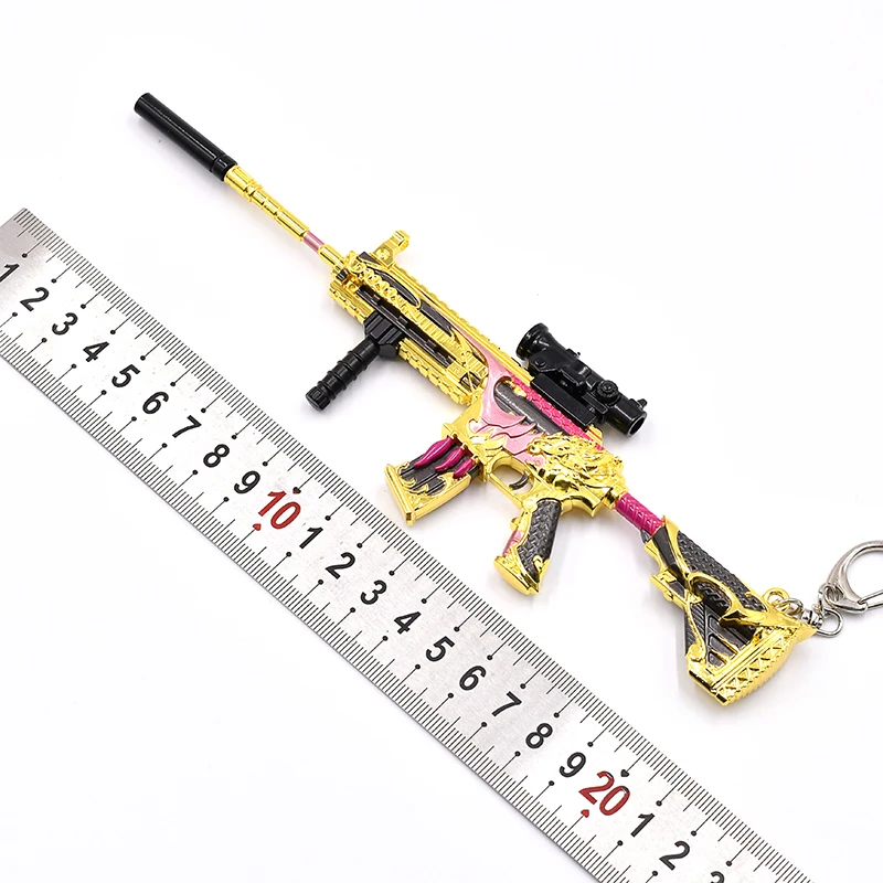 リアルなミニガンモデルメタルおもちゃガンM416ミニチュア