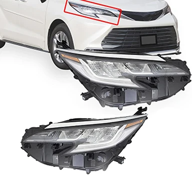 LED white with daytime running light headlamp for 2022 toyota sienna accessories spare body parts Headlight oem 8111008120