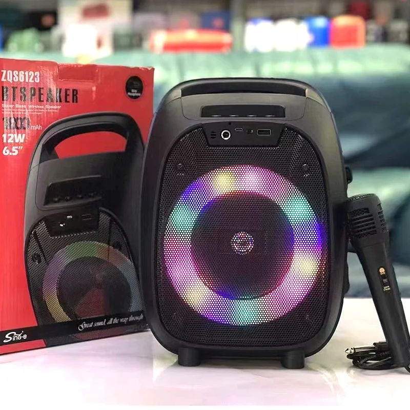 パララックス ZQS-6123 Portable Speaker - 6.5 Inch Wireless Stereo