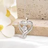 White zircon necklace