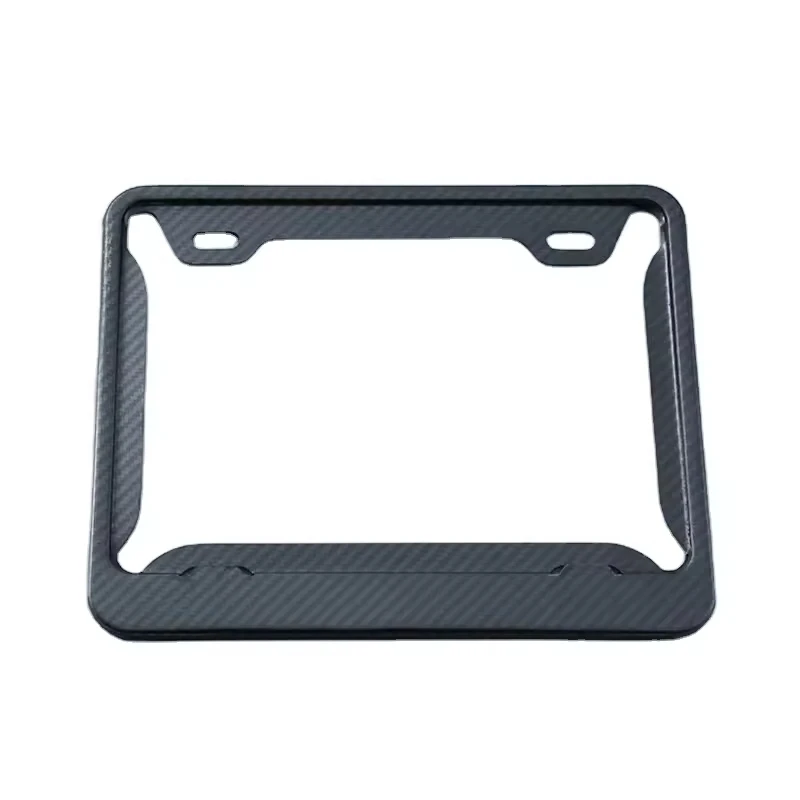195*188mm Aluminum Silver No Drill Motorcycle Cnc License Plate Holder Motorcycle