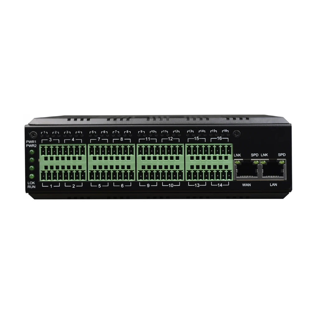 MQTT Gateway 16 Port Serial RS485 RS232 RS422 to Ethernet TCP IP Converter Industrial Serial Device Server with SNMP