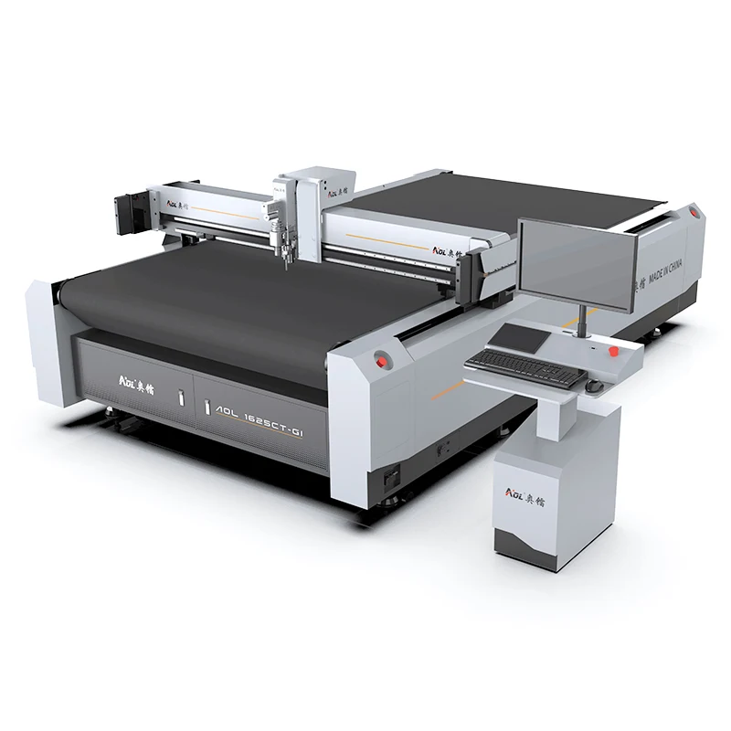 AOL-1625 Automatic Layer Single Cloth Textile Sewing Round Knife Cutting Machine