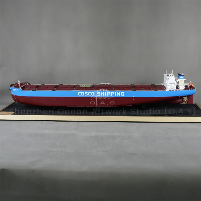 This bulk carriers model is meticulously designed according to typical Japan shipbuilding standards, presenting authentic ship type characteristics and professional structure. It clearly displays accurate ship measurements and marked gross tonnage of ship, with highly restored hull lines, cabin layout and deck details. Made of durable materials with fine craftsmanship, it is suitable for maritime teaching, shipyard exhibitions, technical displays and shipping enterprise souvenirs. Custom scales and data markings are supported for professional and collection purposes.Amber@vesselmodel.com Tel: +86 18038048785