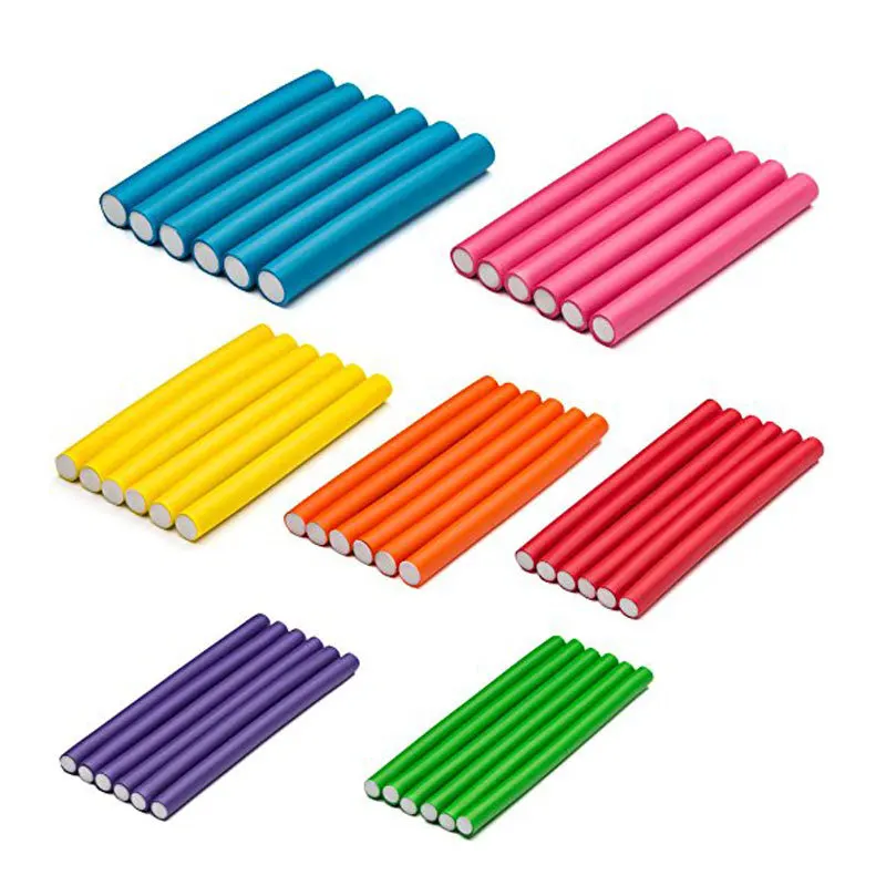 Высококачественные гибкие щипцы для завивки волос из мягкой пены, 42 шт., 7 дюймов, без нагрева, для всех типов волос, оптом